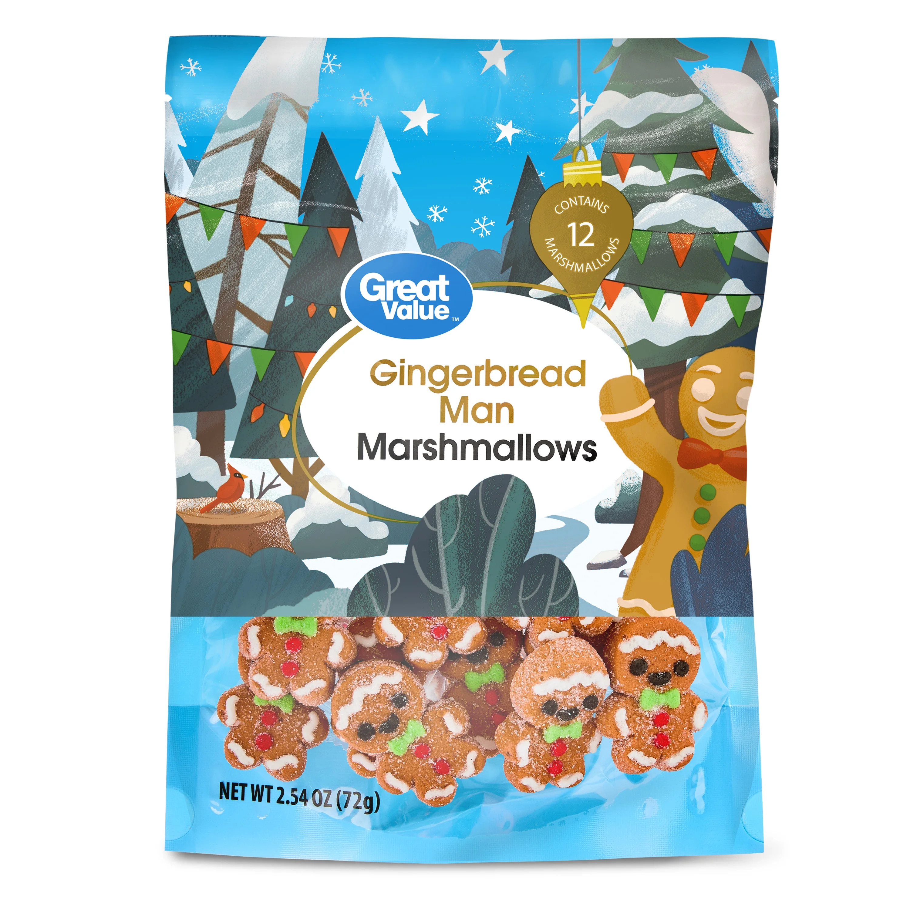Great Value Gingerbread Man Marshmallows, 2.54 oz, 12 Count | Walmart (US)