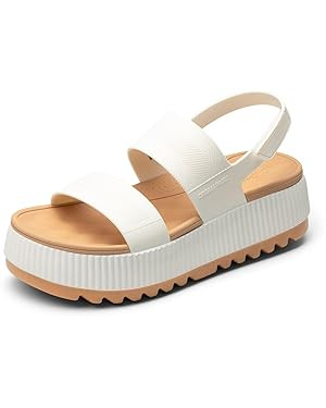 DREAM PAIRS Women's Platform Water Sandals Adjustable Lightweight Waterproof Summer Beach Wedge C... | Amazon (US)