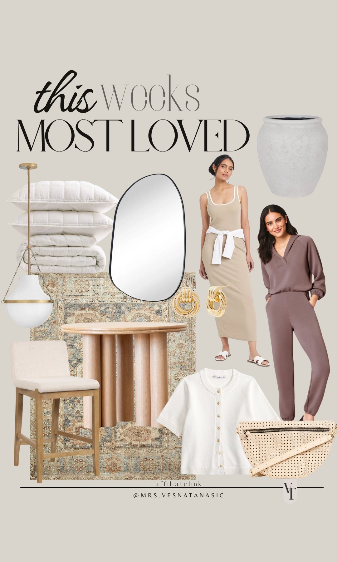 This week’s most loved in home and fashion! Spanx jumpsuit is 40% off now and this beautiful table from McGee & Co is 70% off now! 

#homerefresh #spanx #earrings #fannybag #summerbag #bedding #wayfairfinds #lowes #abercrombie #springoutfit #counterstool #mirror #bag 

#LTKItBag #LTKSpringSale #LTKHome