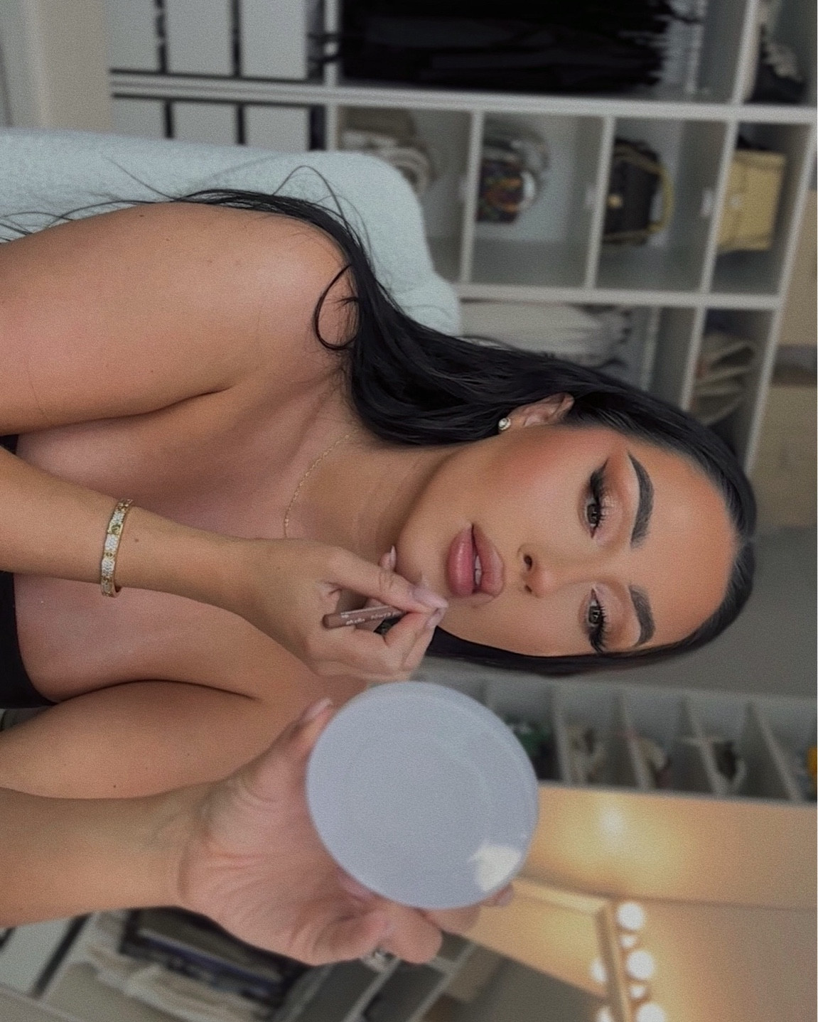 Go-to glam & current faves ✨🖤 #grwmglam #glammakeup 