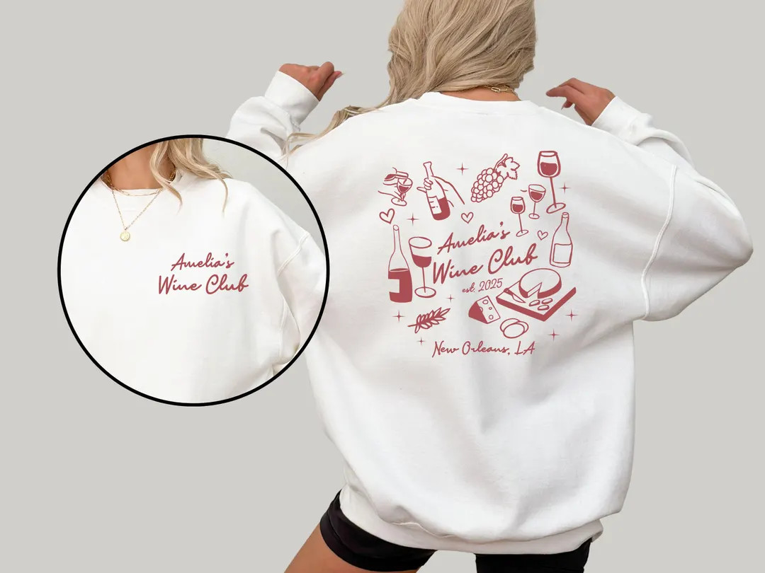 Custom Wine Club Bachelorette Sweatshirt, Winery Bridal Party Shirt, Vino Before Vows Hoodie, Bri... | Etsy (US)