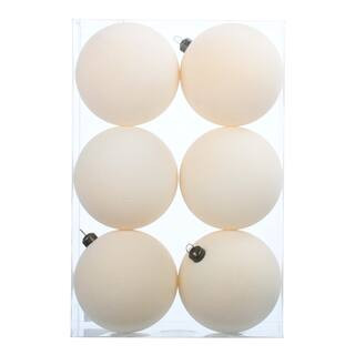 6 Pack 4" Flocked Shatterproof Ball Ornaments by Ashland® | Michaels Stores