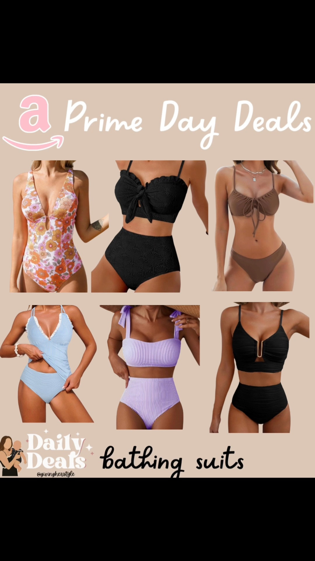 Bathing suits on an Amazon prime day deal 

Amazon prime day 2026, prime day deals, Amazon sale, Amazon deals, swimsuit, bathing suit, bikini, summer, travel, resort wear, cruise, beach, pool, brown swimsuit

#LTKTravel #LTKSaleAlert #LTKSwim
