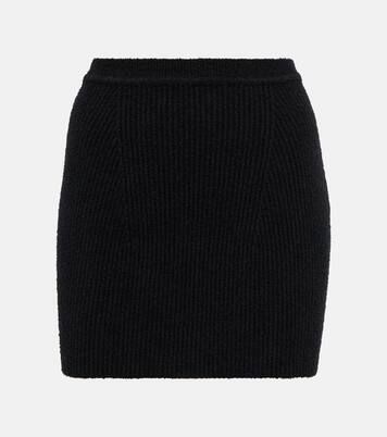 Ribbed cotton-blend miniskirt | Mytheresa (US/CA)