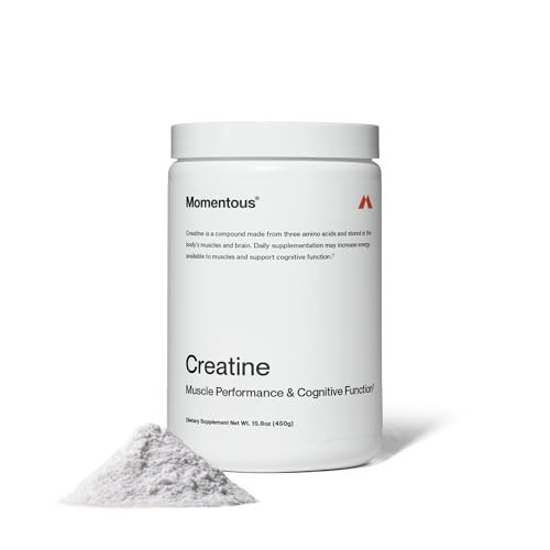 Momentous Creatine Monohydrate Powder - Creapure Creatine Powder Supports Strength, Lean Muscle, & Recovery for Men & Women - 5g Per Serving, 90 Servings | Amazon (US)