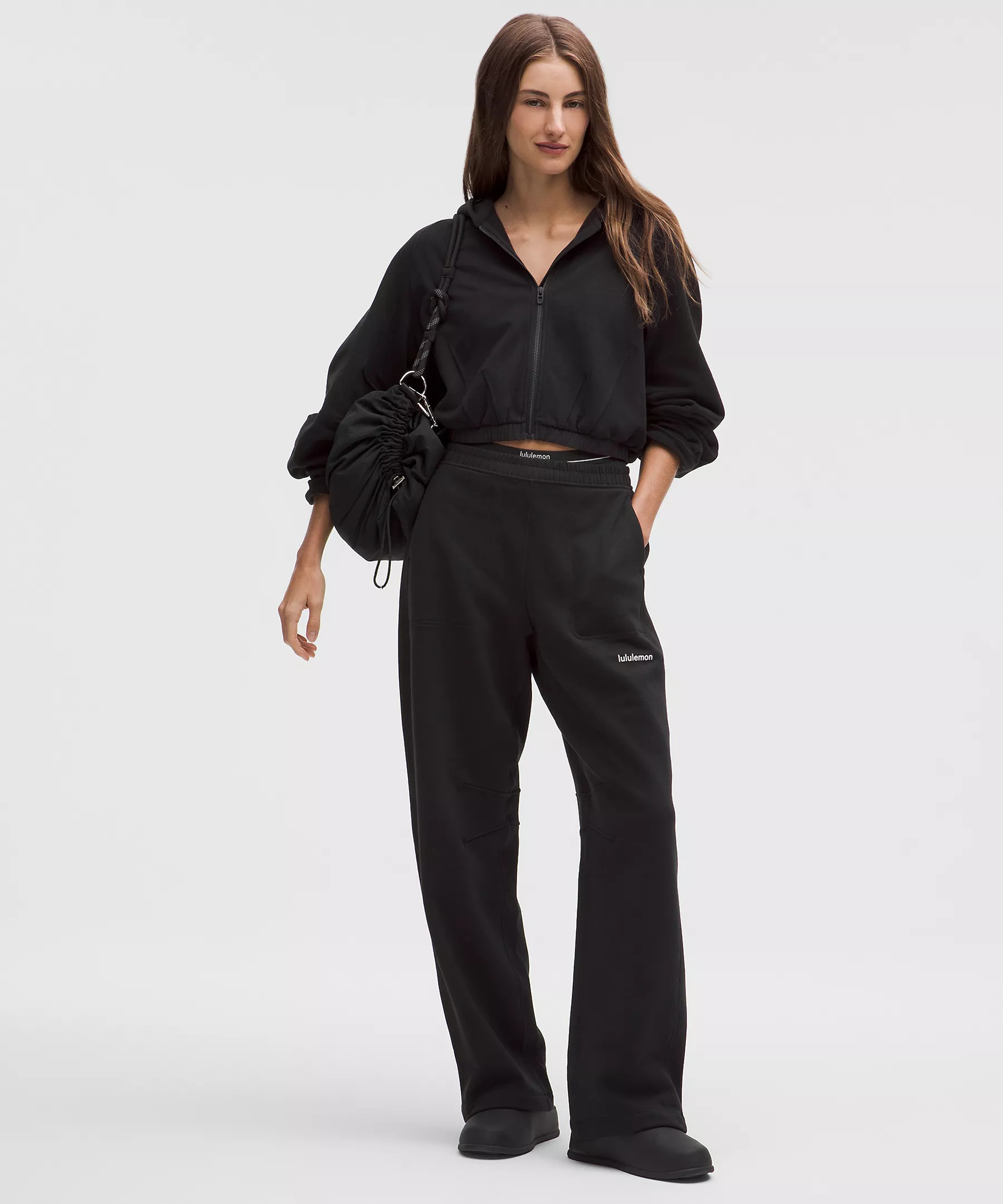 Loungeful Relaxed-Fit Full-Zip Cropped Hoodie | Lululemon (US)