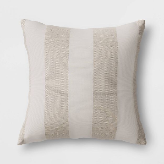 Cabana Stripe Outdoor Throw Pillow DuraSeason Fabric™ - Threshold™ | Target