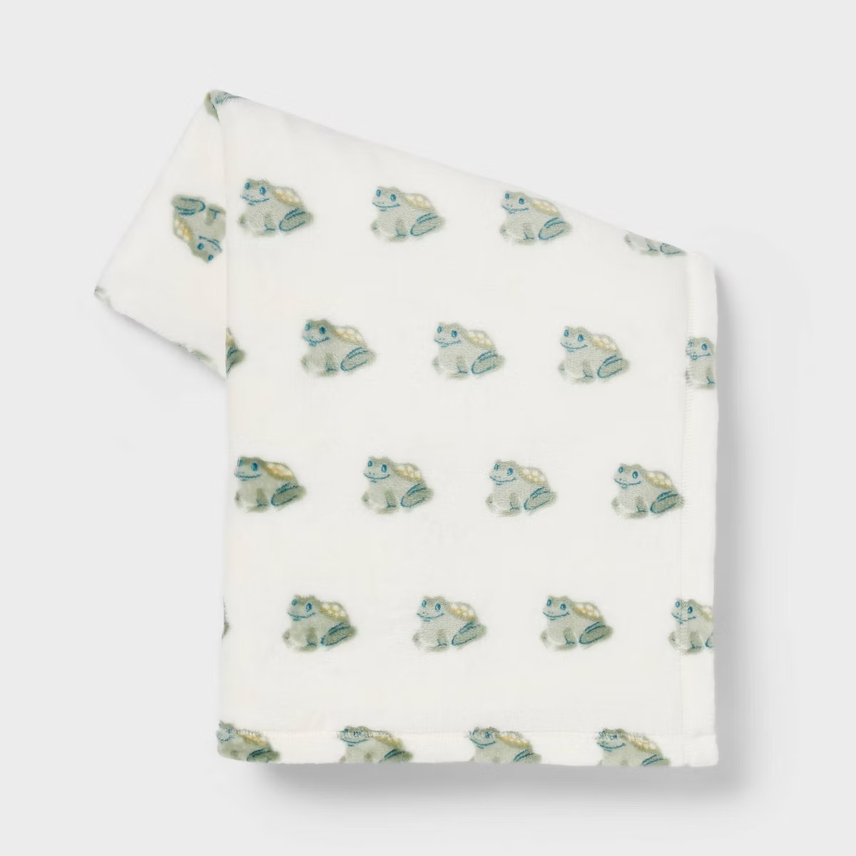 Frogs Printed Plush Throw Blanket Green - Room Essentials™: Soft Texture, Lightweight, Machine ... | Target
