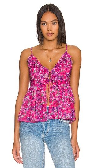 Hazel Tank Top in Liliana Floral | Revolve Clothing (Global)