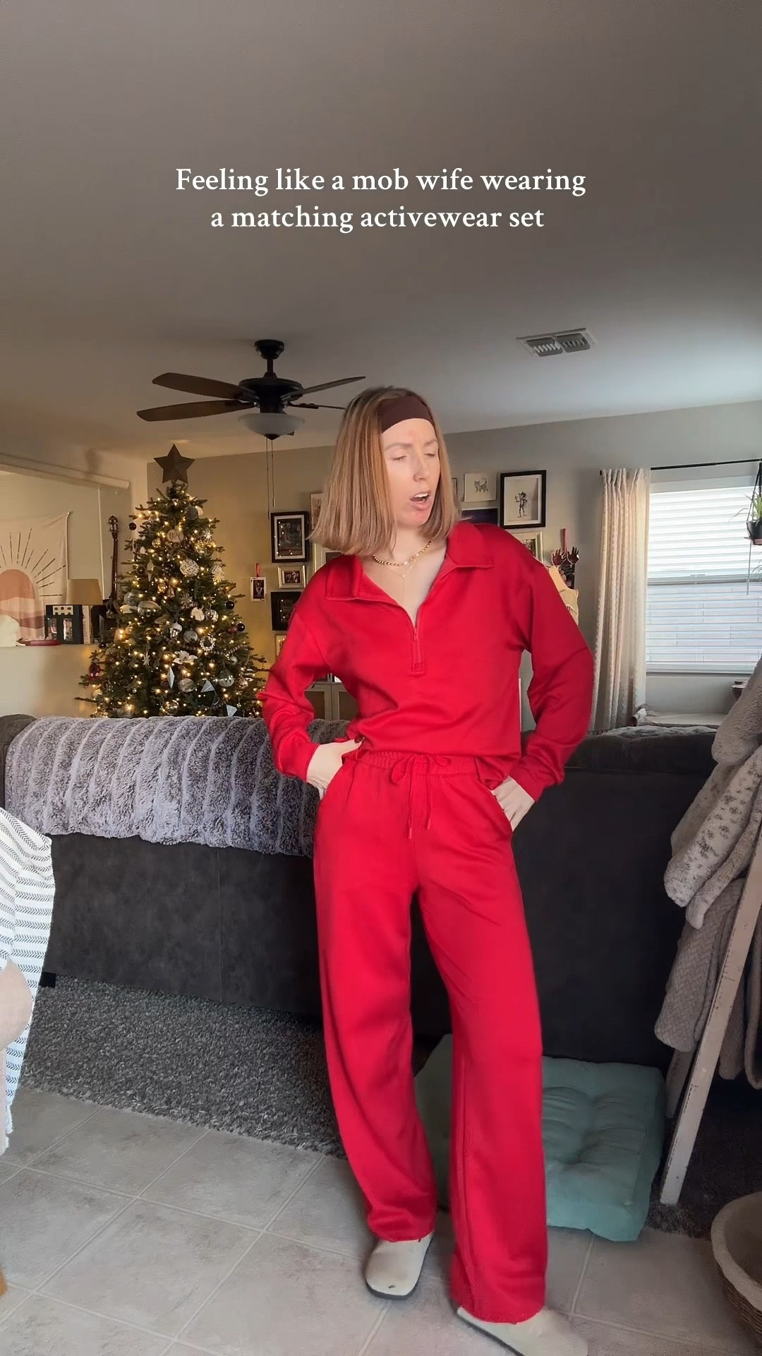 Wearing a size small tall in the red matching activewear set ♥️

#LTKPetite #LTKmomlife #LTKootd