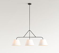 Fallon Forged-Iron Linear Multi Pendant (49") | Pottery Barn (US)