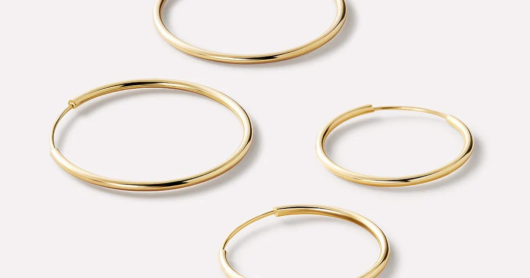 Small Gold Hoop Earrings | Ana Luisa