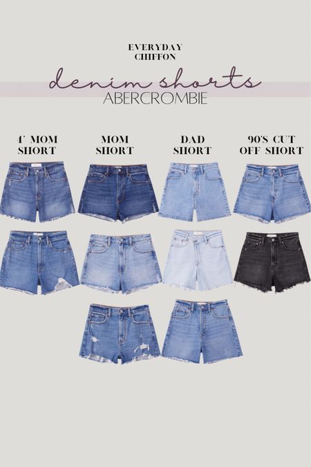 Abercrombie and Fitch shorts 
Denim shorts 
Mom shorts 
90s cut off shorts
Abercrombie shorts 
High rise shorts 
Dad shorts 
4” in shorts 
Vacation outfits 
Vacation outfit 
Summer outfits 
Summer outfit 

#LTKSeasonal #LTKunder100 #LTKFind