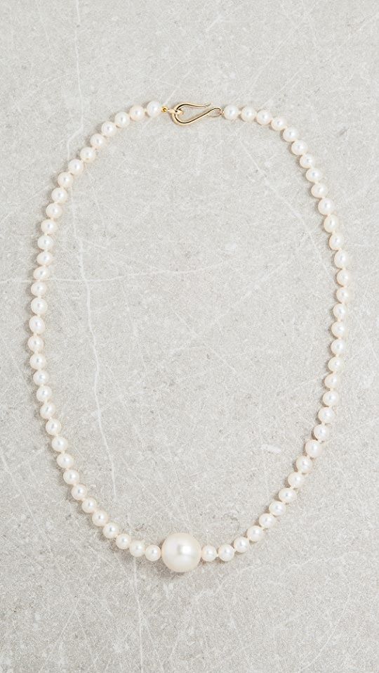 Mizuki 14k Pearl Simple Strand Necklace | SHOPBOP | Shopbop