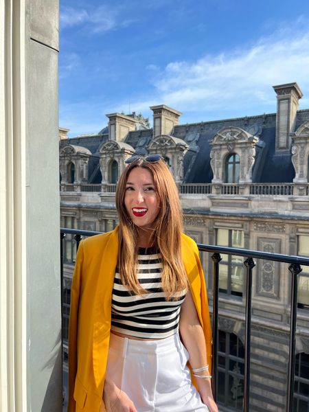 Hello yellow ✨💋 love this layering piece for a pop of color. 

Missing Paris already! 

#LTKworkwear #LTKstyletip #LTKFind