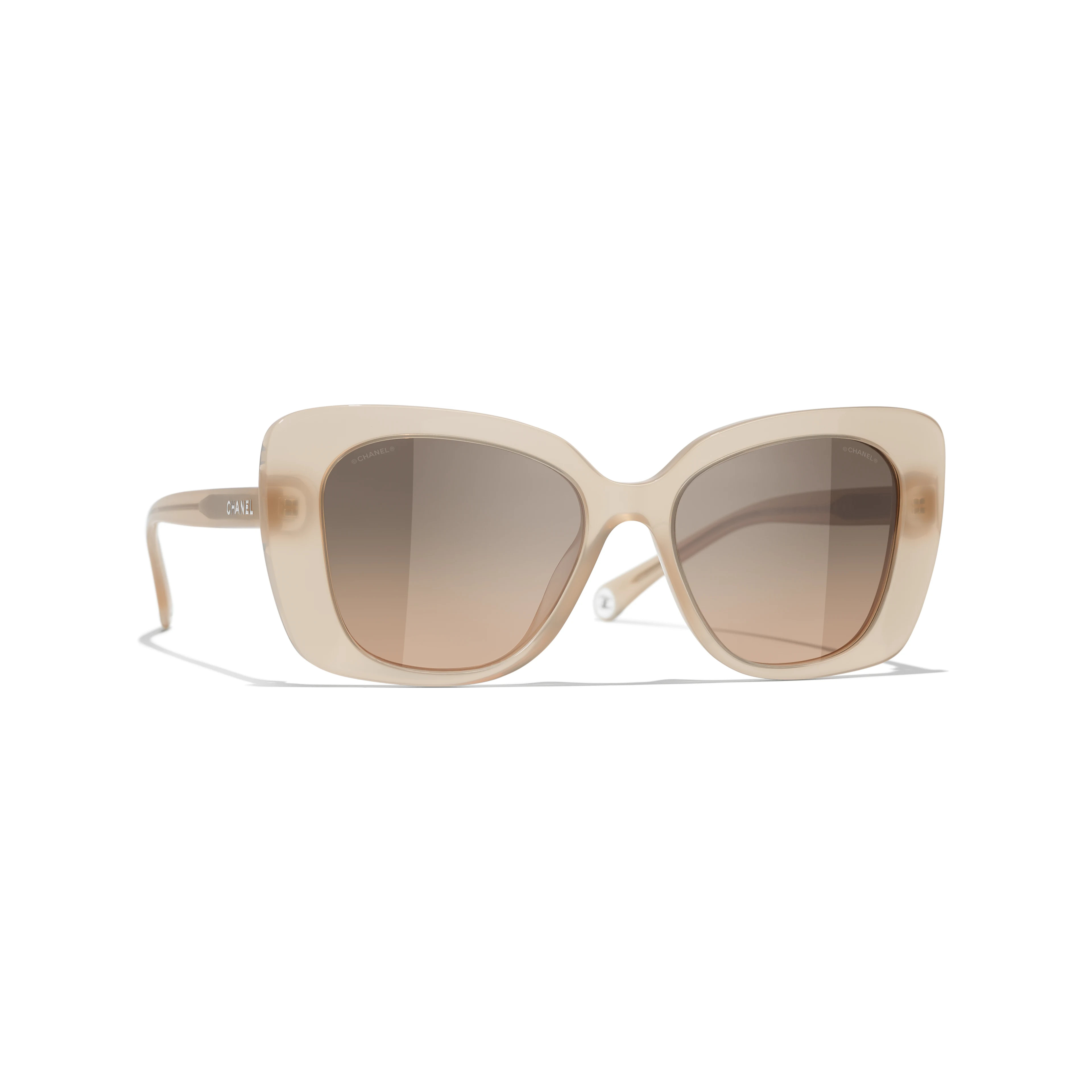 Sunglasses: Rectangle Sunglasses, acetate — Fashion | CHANEL | Chanel, Inc. (US)