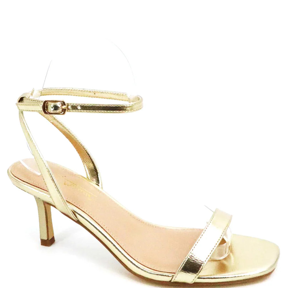 Gold Strapy Heel | Sexy Modest