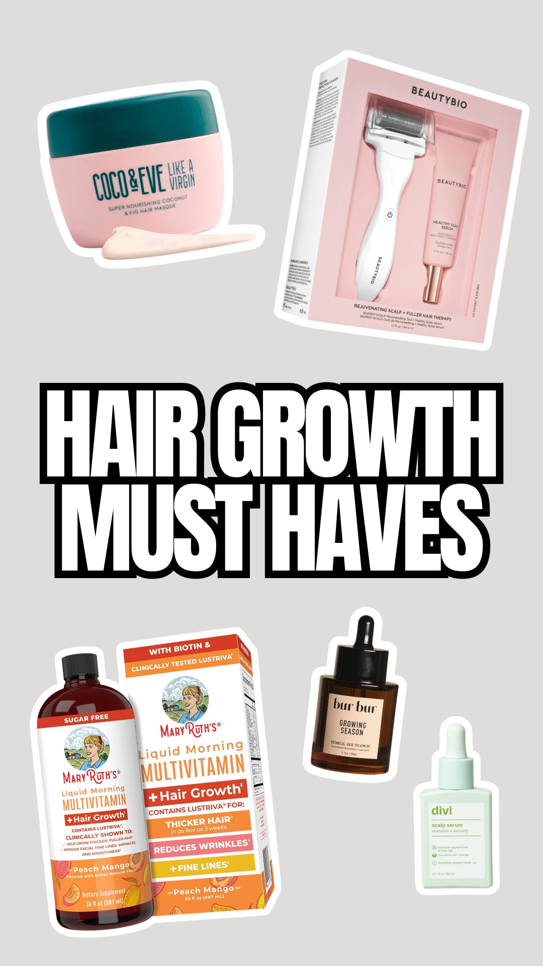 My Holy Grail Hair Growth Products!  

 #LTKselfcare #LTKBeauty