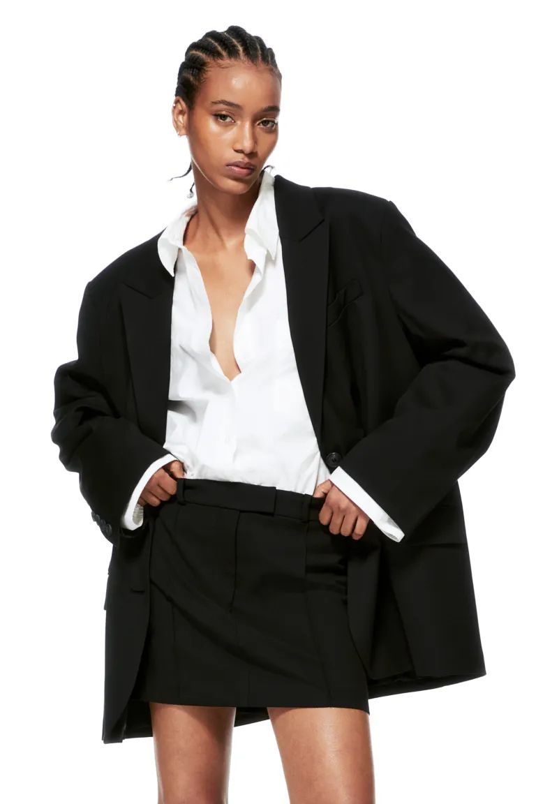 Oversized blazer - Black - Ladies | H&M GB | H&M (UK, MY, IN, SG, PH, TW, HK)