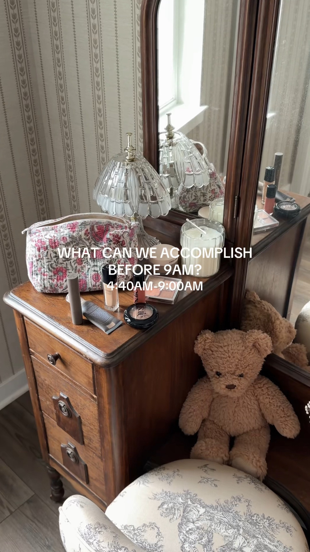3/24/26 4:40am–9am Morning Routine

My realistic morning routine lately 🤍 what I’m actually prioritizing before 9am — movement, habits, and a slower, more intentional start.

Linking a few of my everyday essentials: my Hatch alarm clock, Omnilux LED red light mask, Armra colostrum, my activewear set, Aerie lounge pants, canopy shower filter, pour-over coffee maker, and our linen curtains + Roman shades. Everything is linked here ✨

#LTKmorningroutine #LTKselfcare