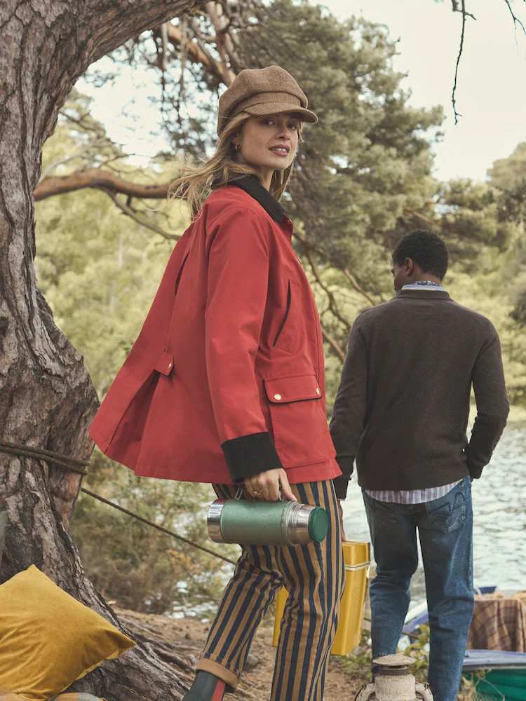 Buy Joules Katherine Burnt Orange Waterproof Heritage Coat from Next USA | Next US