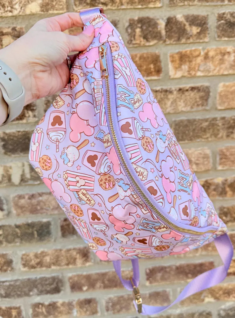 Magical Mouse Snacks Jumbo Bum Bag Belt Bag Fanny Pack Womens | Snack Mouse Friends | Snacks Bum ... | Etsy (US)
