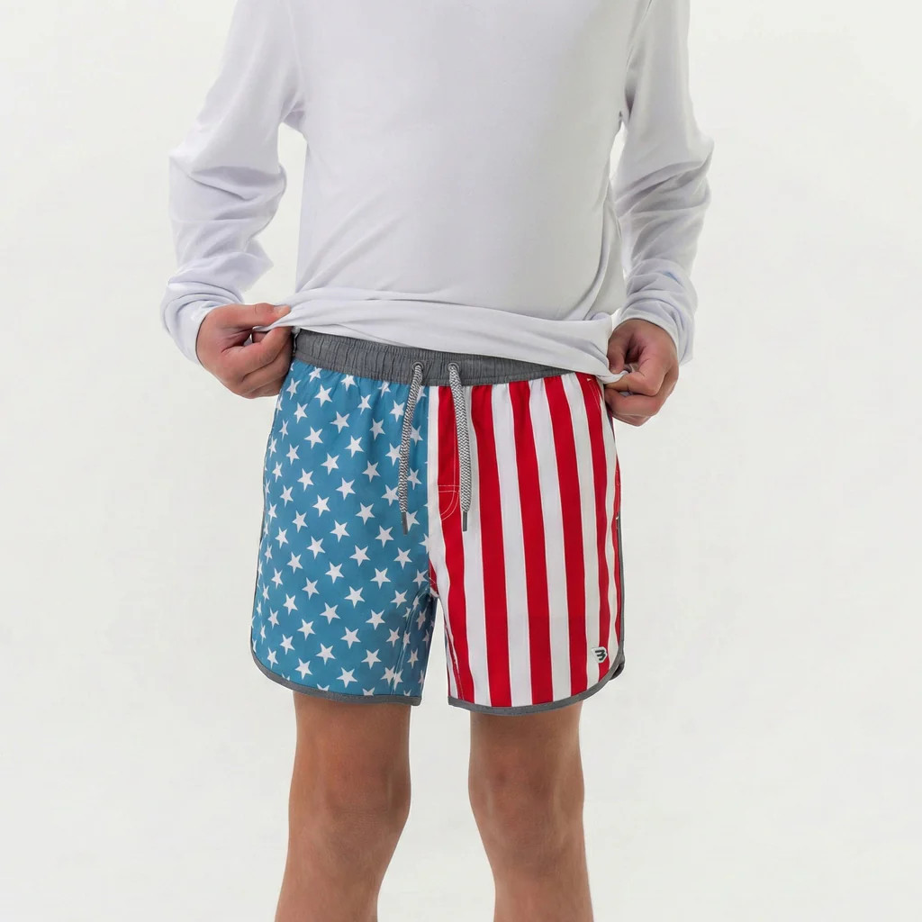 Youth Swim Trunk - Throwback USA | BURLEBO