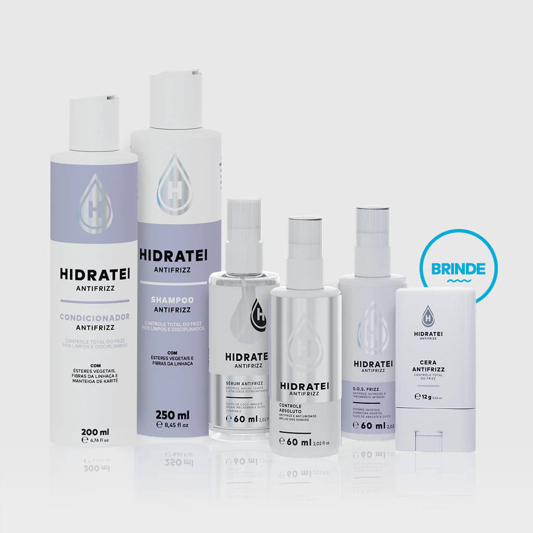Kit Linha Completa Antifrizz ( Ganhe Cera Antifrizz) | Hidratei (BR)