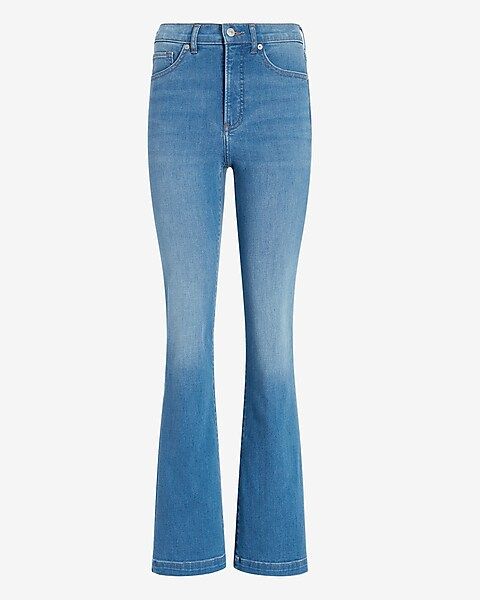 High Waisted Faded Bootcut Jeans | Express