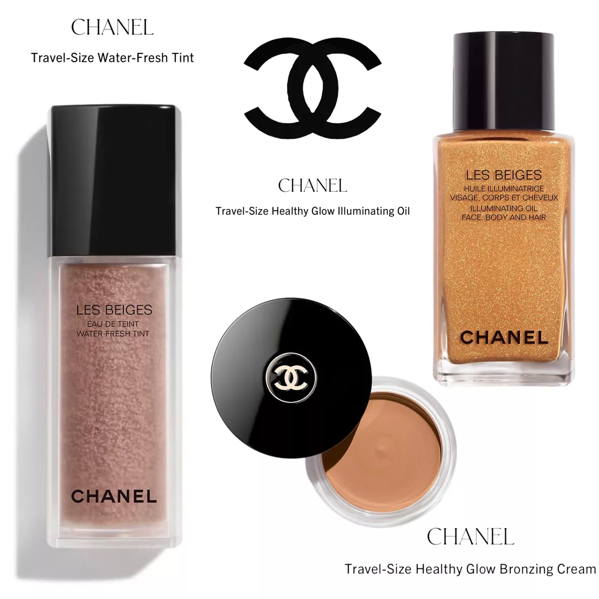 NEW Chanel Les Beiges Healthy Glow Bronzing Cream Travel Sizes