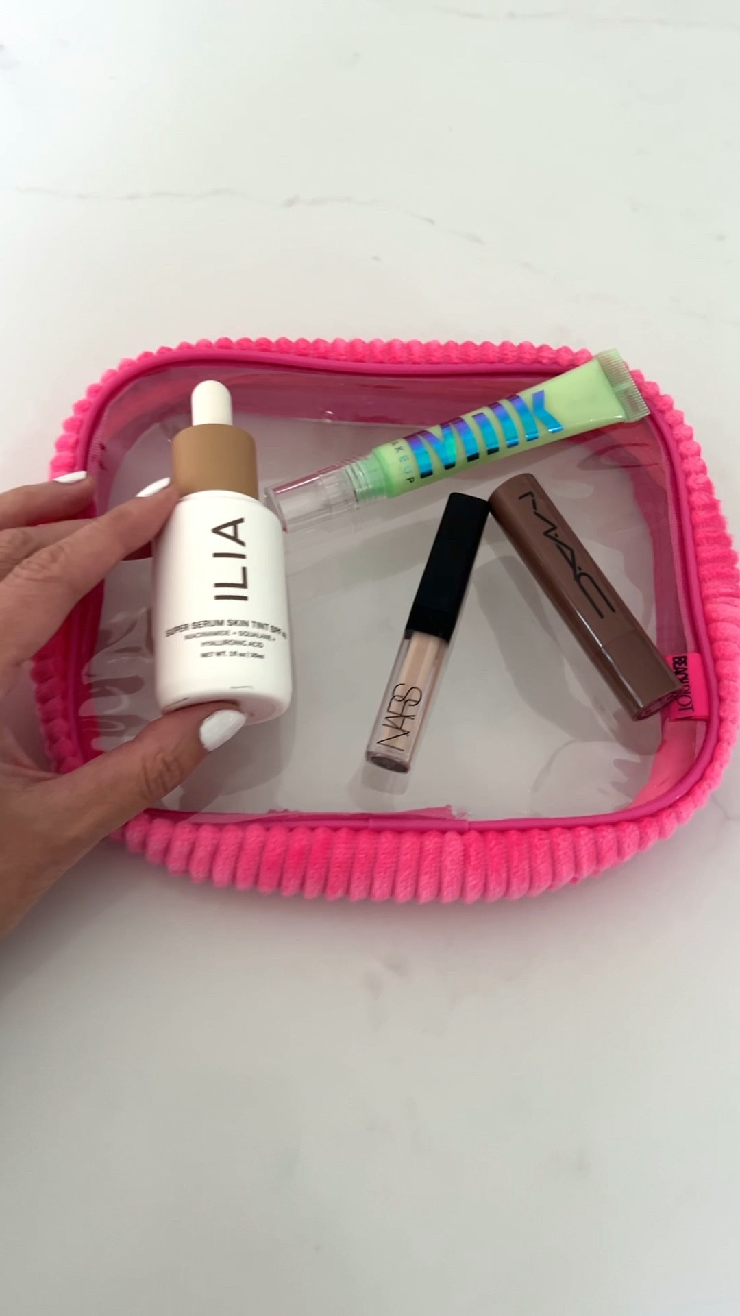 Current beauty product faves in my makeup bag now: serum skin tint with spf, eye shadow and concealer primer, concealer, and the glossiest of lipglosses! ❤️

Skincare, toiletry bag, must-haves

#LTKBeauty #LTKOver40 #LTKFindsUnder100