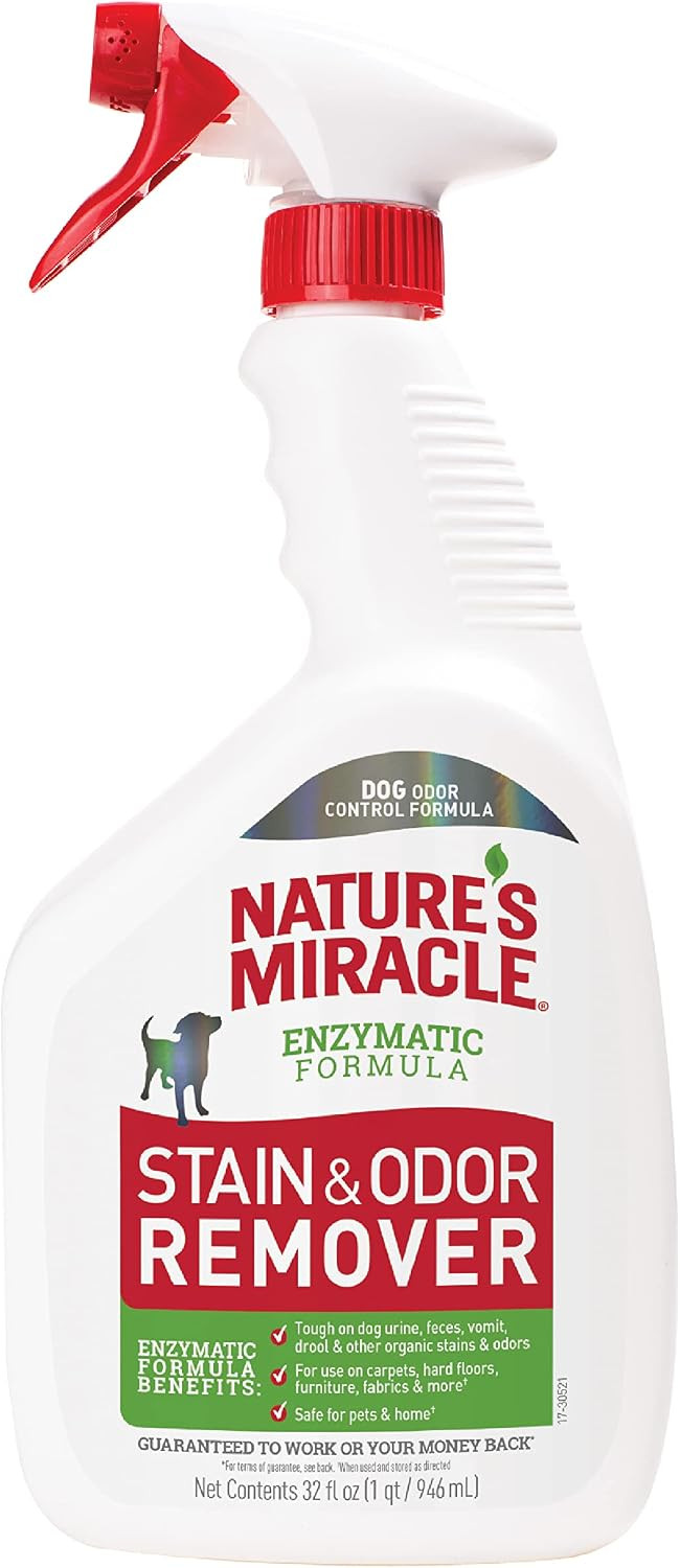 Nature's Miracle Dog Stain and Odor Remover, Everyday Mess Enzymatic Formula, 32 fl oz | Amazon (US)