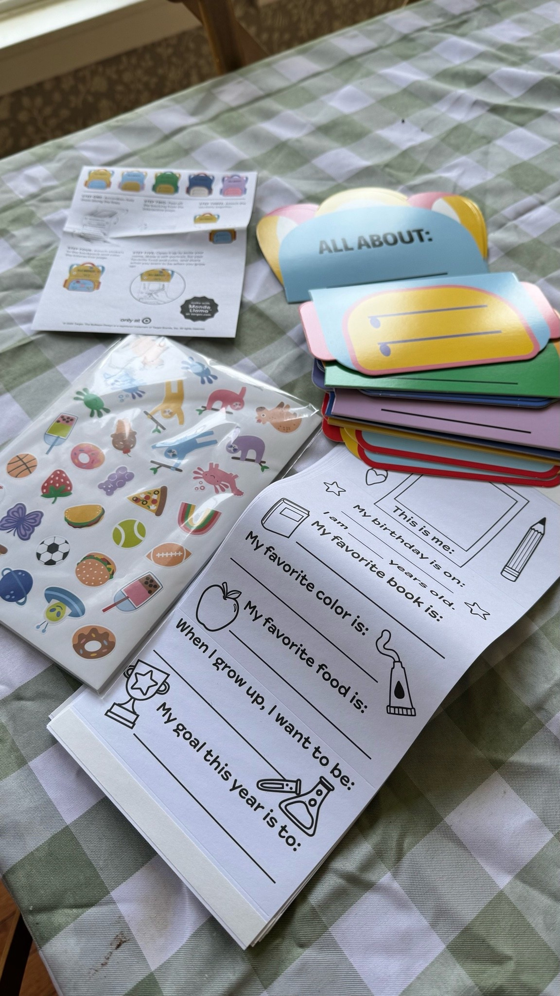 First day of school activity craft sheets!!

#LTKmomlife #LTKKids #LTKSeasonal
