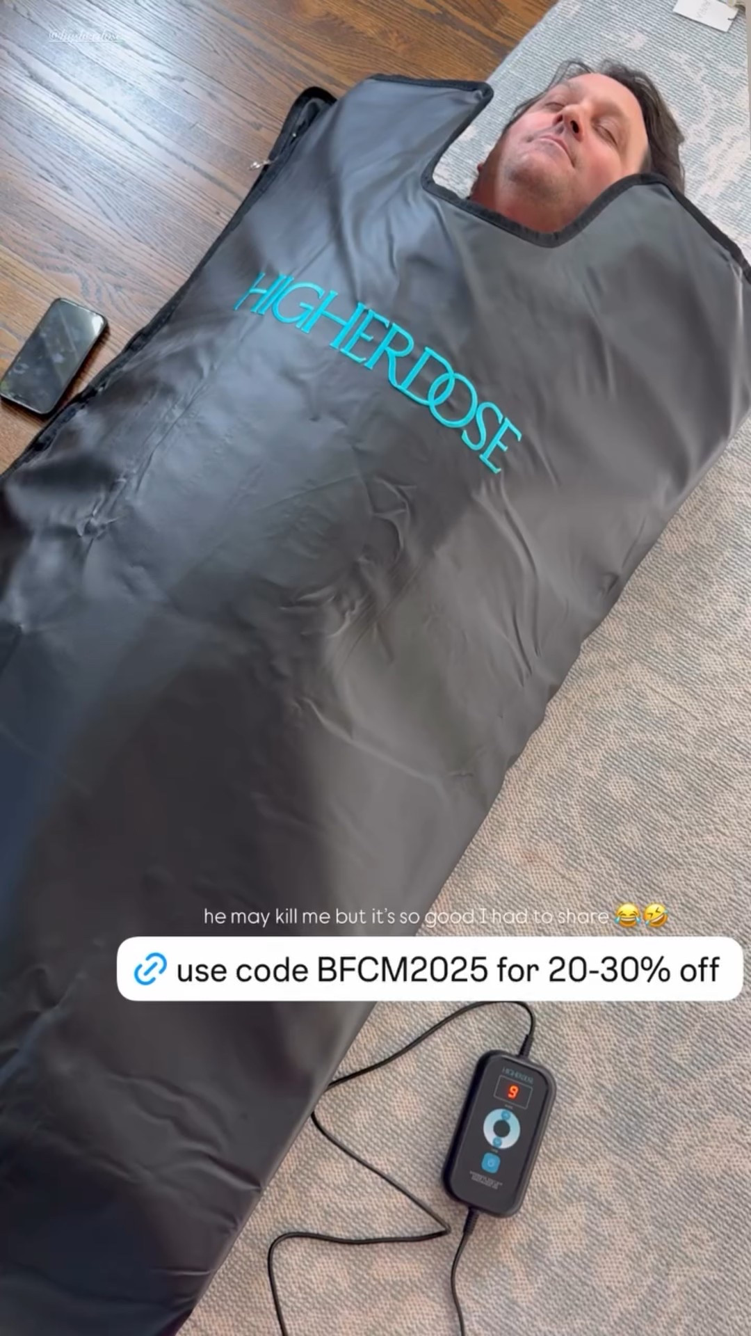 he may kill me but it’s so good I had to share 😂🤣 @higherdose