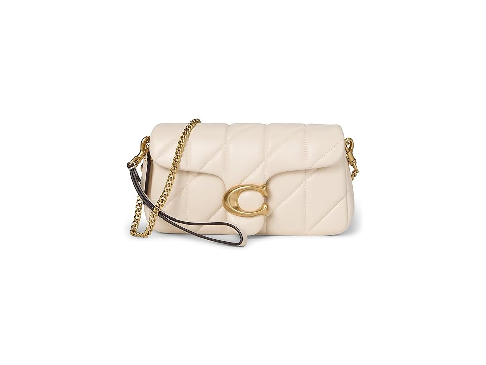 COACH Tabby Chain Crossbody Bag 19 With Quilting Cross Body Women's Handbags Chalk, Leather/Nappa | Zappos