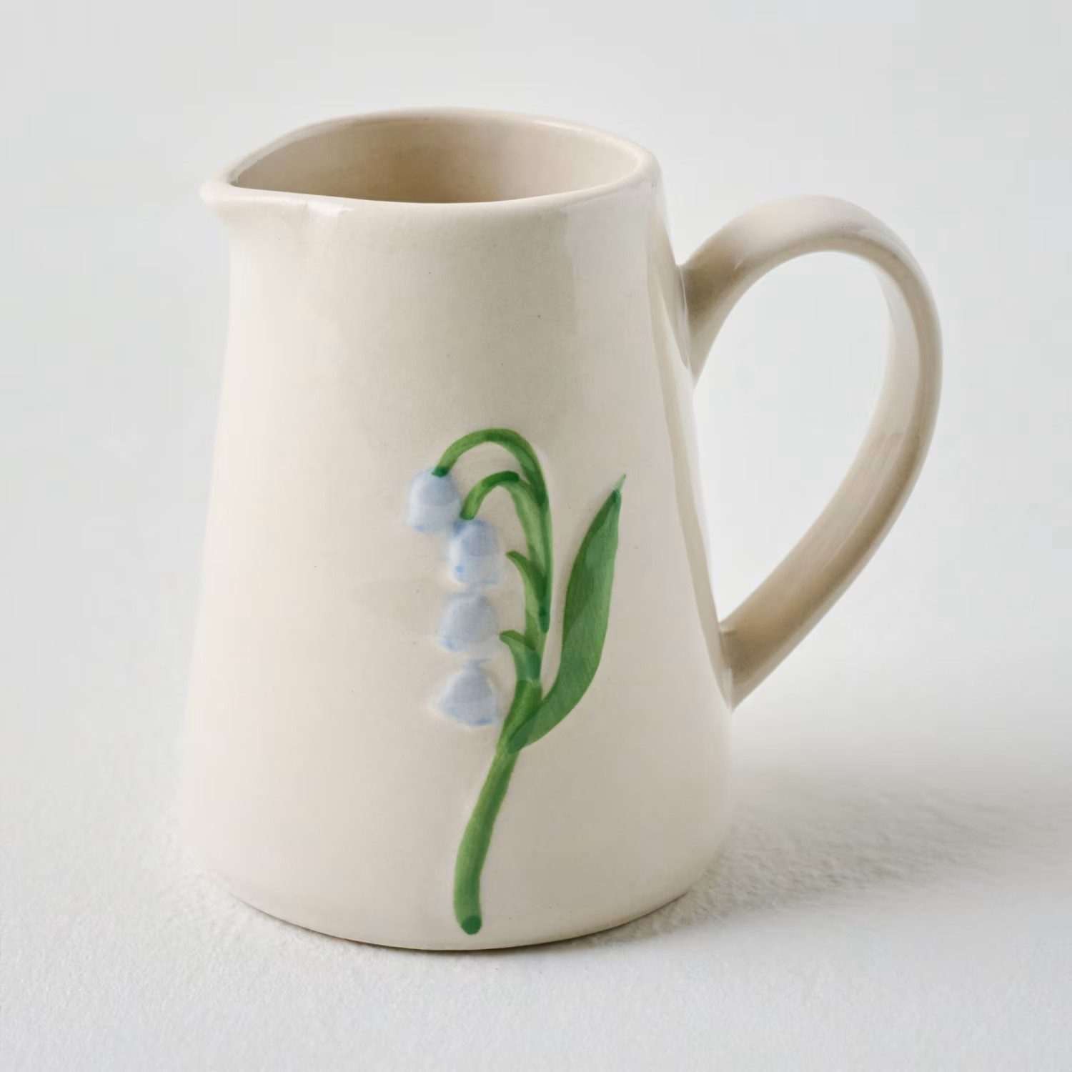 Stoneware Floral Creamer | Magnolia