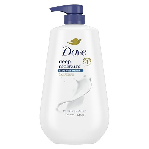 Dove Body Wash Deep Moisture for 24hr Lotion-Soft Skin Moisture Moisturizing Skin Cleanser with No Sulfates No Parabens 30.6 oz | Amazon (US)