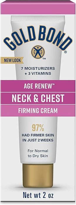Gold Bond Age Renew Neck & Chest Firming Age Renew Cream, 2 oz., Clinically Tested Skin Firming C... | Amazon (US)