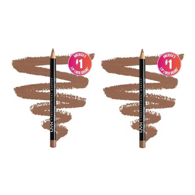 NYX Slim Lip Liner Pencil - Nude Beige - SPL 857 (PACK OF 2) | Long-wear Formula | Target