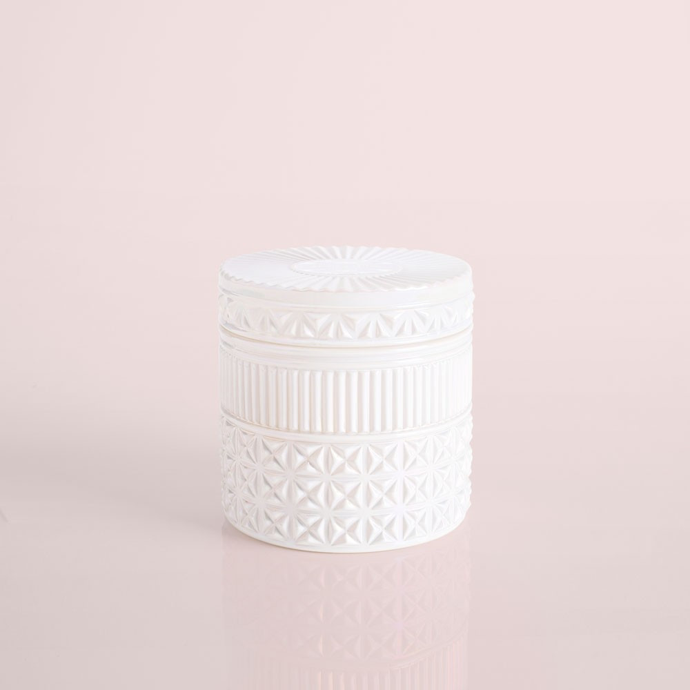 Volcano White Opal Gilded Faceted Jar | Capri Blue | Capri-Blue