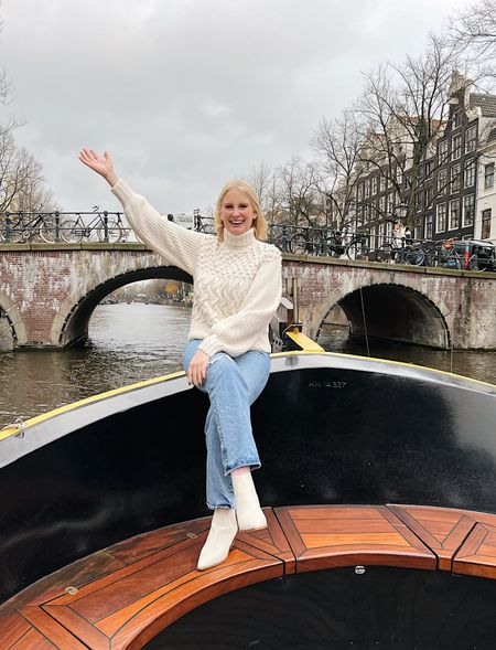 Au revoir, Amsterdam! I’m off to Paris 🇫🇷 wearing a 29 in the jeans and the boots are true to size 🤍

#LTKstyletip #LTKshoecrush #LTKtravel