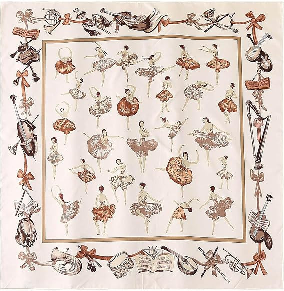 Head Scarf For Women Hair Bandana 35" Large Square Satin Wrap Sleeping Neck Silk Satin Hair Scarv... | Amazon (US)