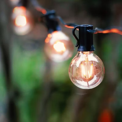 Brightech JL-3BB7-X0UZ Waterproof 1 Watt LED Outdoor 26 Feet String Edison Patio Globe Lights wit... | Target