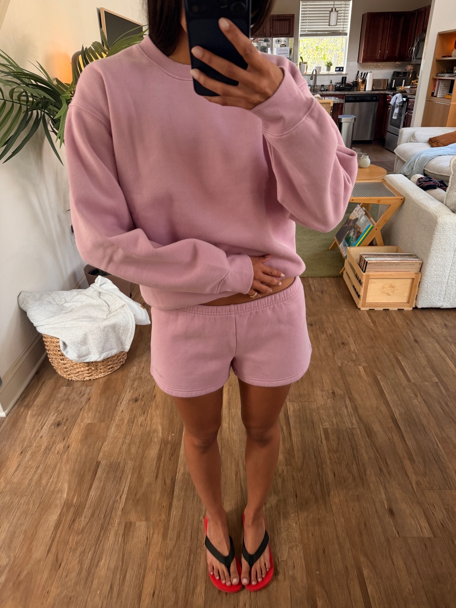 wearing a small in shorts and medium sweatshirt @Aritzia

#LTKootd