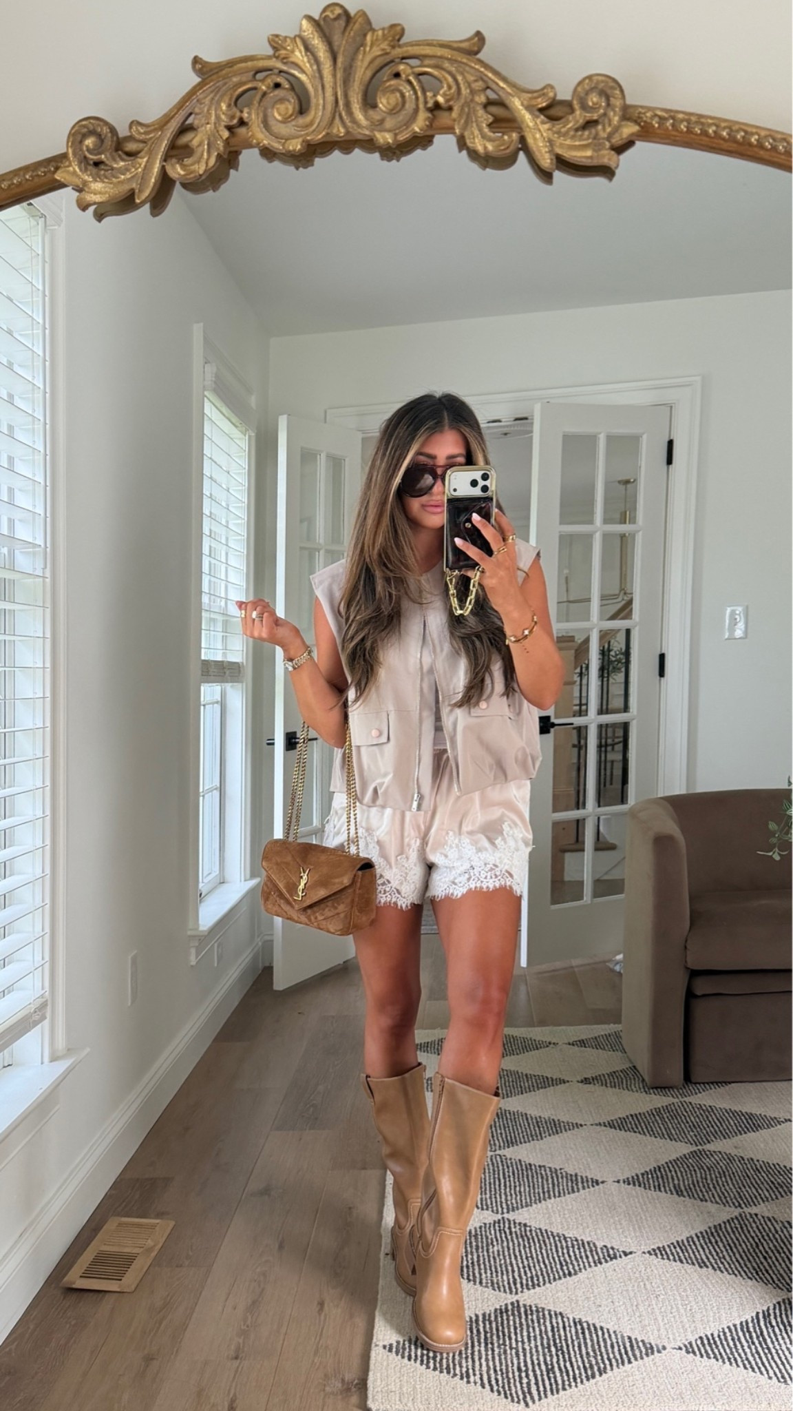 NYC outfit of the day. Frye boots for less! Everything fit tts!!

#LTKSeasonal #LTKOver40 #LTKNYFW