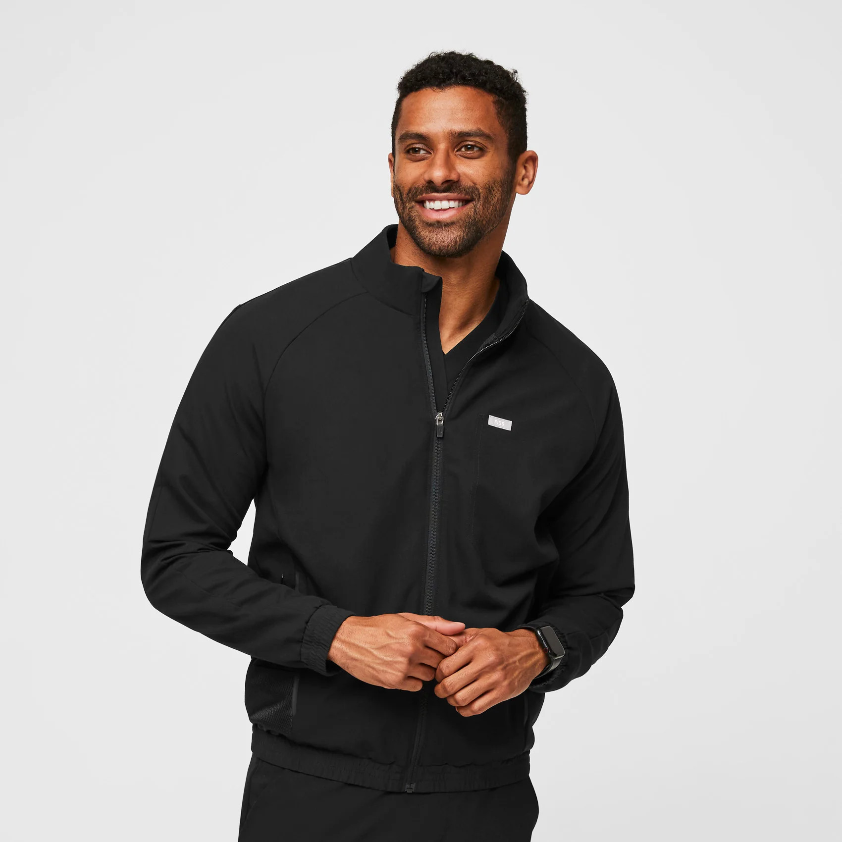 Men’s Cobaki Performance Scrub Jacket  - Black · FIGS | FIGS