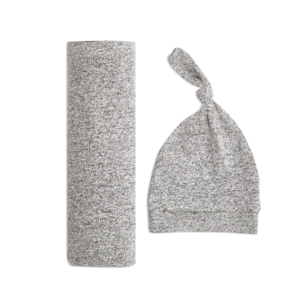 Aden + Anais Snuggle Knit Swaddle Blanket Gift Set - Heather Gray | Target