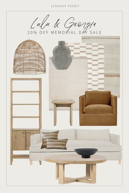 Lulu and Georgia Memorial Day sale! 20% off everything including clearance! 

Rug, accent chair, sofa, cabinet, bookcase, coffee table, pillows, pendant, lighting, sale, vase, side table, couch 

#LTKsalealert #LTKhome