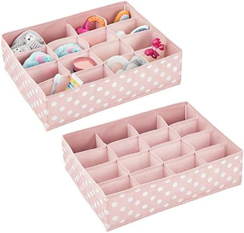 mDesign Soft Fabric Dresser Drawer and Closet Storage Organizer for Child/Kids Room and Nursery -... | Amazon (US)