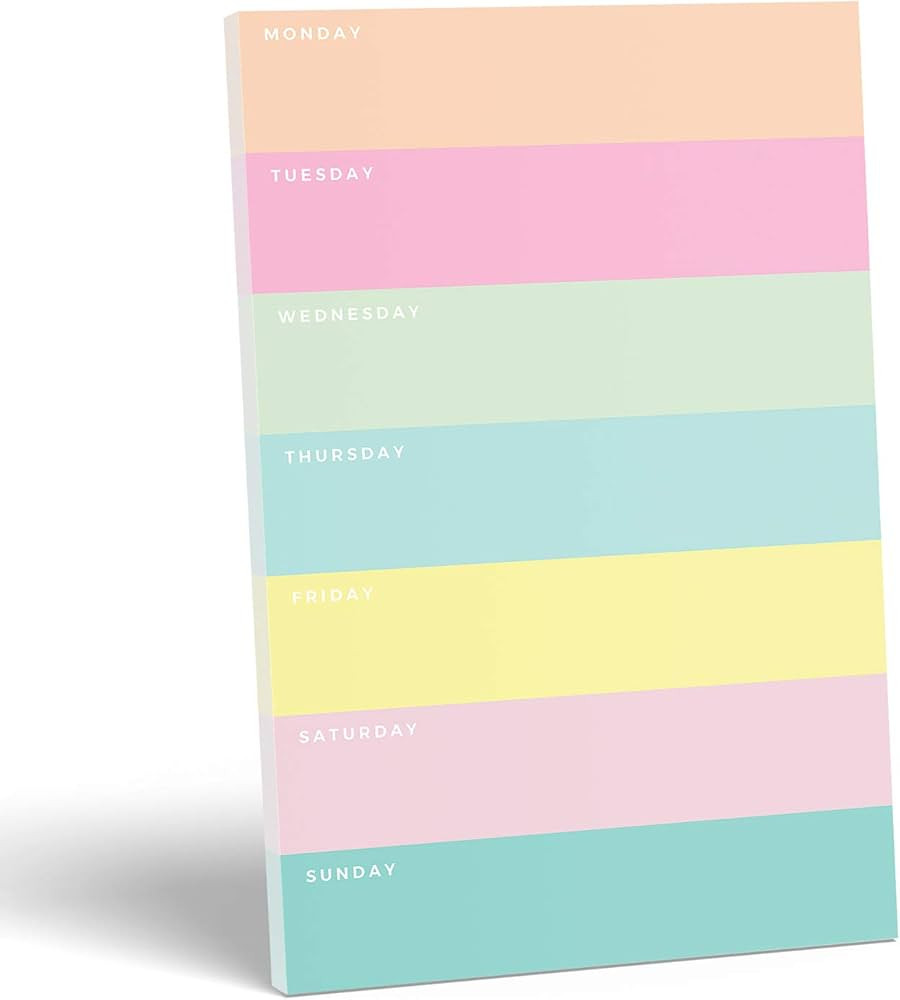 Daily Planner by Sweetzer & Orange - Undated 2025 pad – Colorblock Magnetic To Do List Notepad ... | Amazon (US)